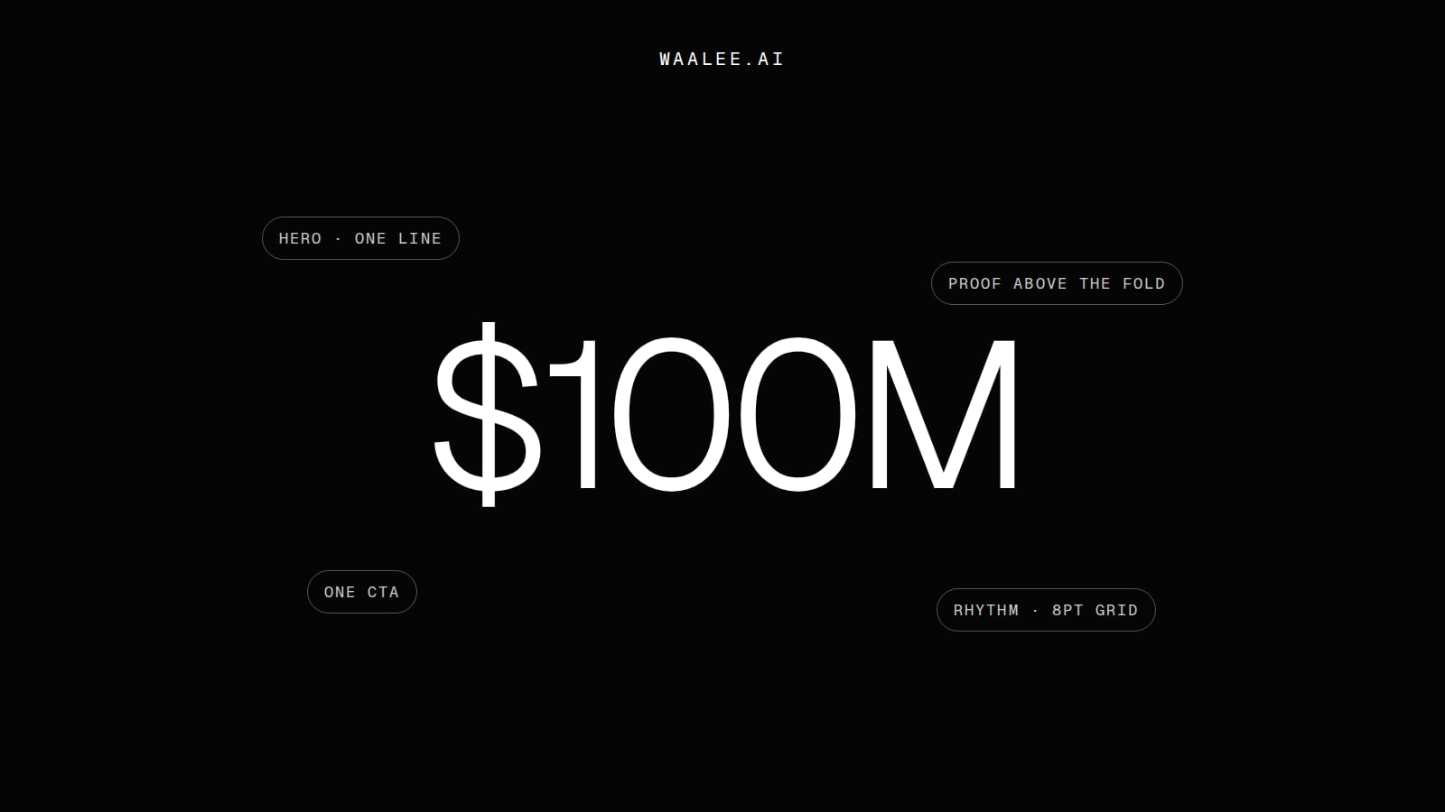 The anatomy of a $100M landing page